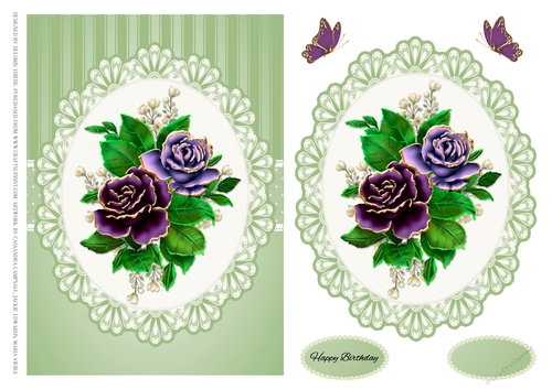 Lovely lilac and purple roses