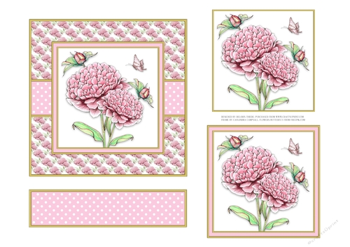 Lovely flowers and butterfly topper 2