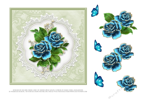 Lovely Turquoise Roses 