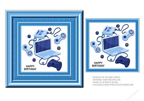 Video Games Birthday Topper