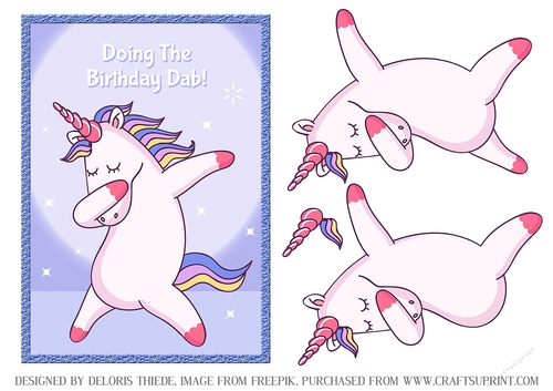 Cute Unicorn Doing The Birthday Dab
