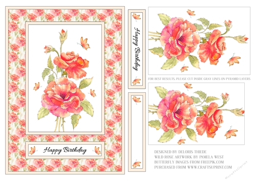 Lovely Roses Pyramid Topper