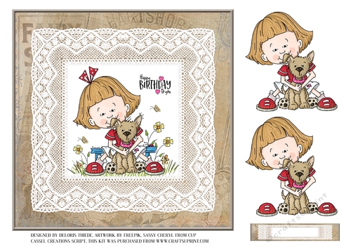 Cute Sassy Cheryl Birthday Topper