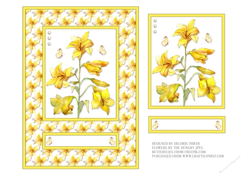Lovely Watercolor Lillies Topper