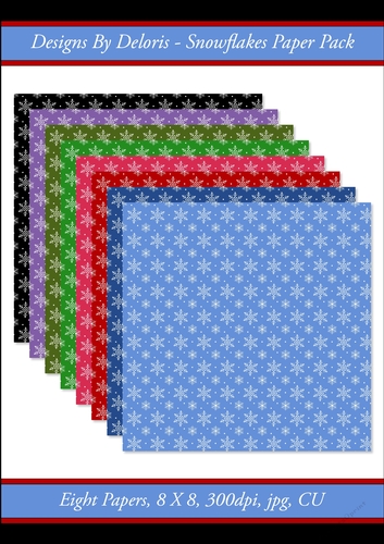 Snowflakes Paper Pack (Holiday Color Palette)