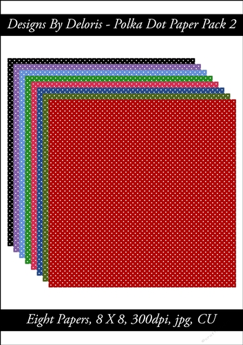 Polka Dot Paper Pack w (Holiday Color Palette)