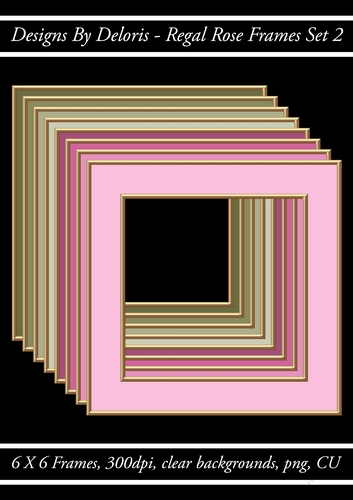 Regal Rose Frames Set 2 (Regal Rose Color Palette)