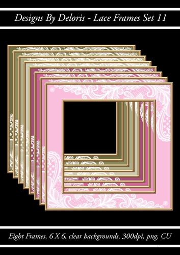 Lace Frames Set 11 (Regal Rose Color Palette)