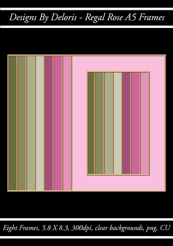 Regal Rose A5 Frames (Regal Rose Color Palette)
