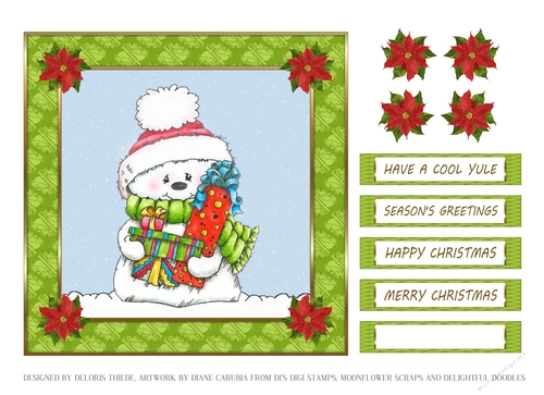 Cute Little Snowman Holiday Topper 7