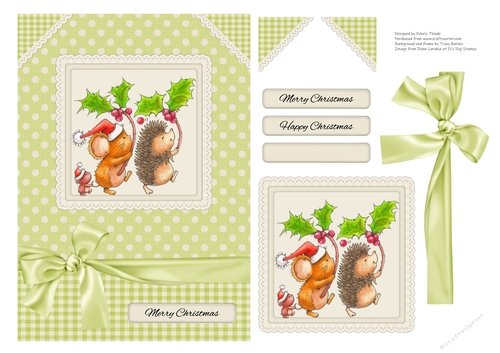 Cute Christmas Critters Topper 2