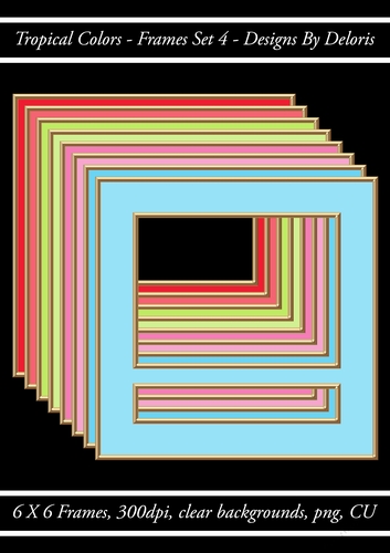 Frames Set 4 (Tropical Colors Palette)