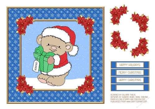 Cute Little Santa Bear