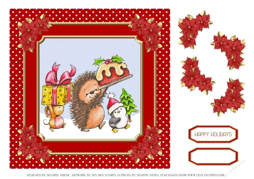 Cute Christmas Critters Holiday Celebration