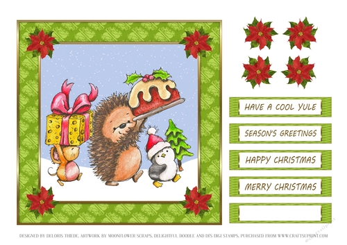 Cute Little Critters Celebrating Christmas II