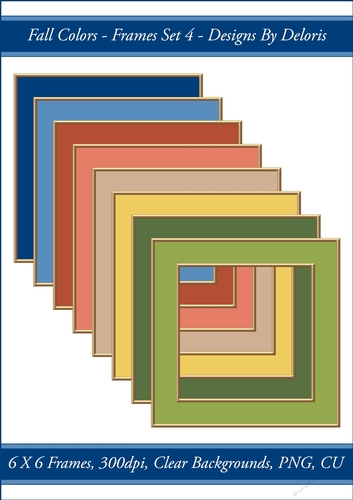 Fall Colors Wide Frames Set 4 (Fall Colors Palette)