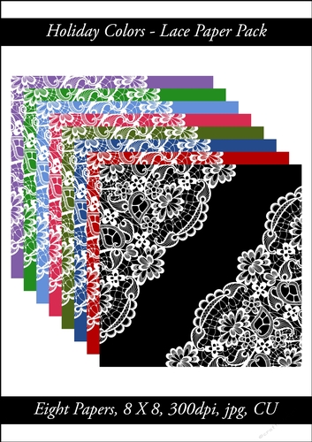 Holiday Colors Lace Paper Pack (Holiday Colors Palette)