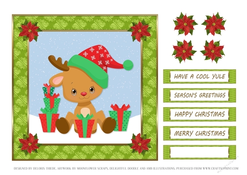 Cute Little Reindeer Topper
