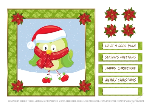 Cute Little Christmas Owl