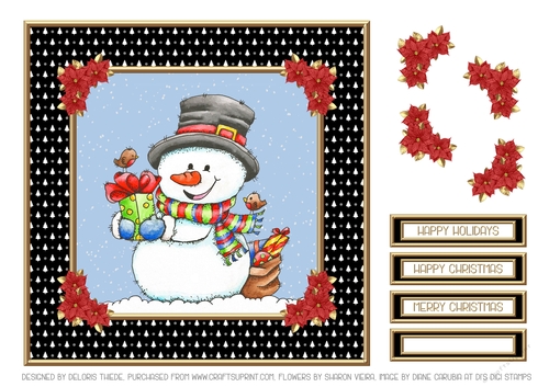Just For You - Snowman Topper