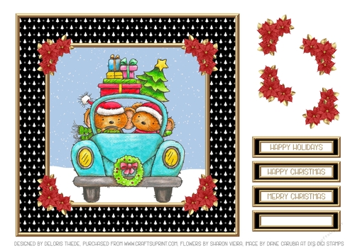 Christmas Critters (Black)