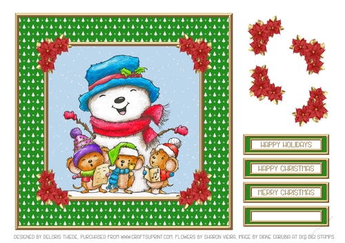 Chrismouse Caroling (Green)
