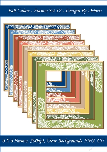 Frames Set 12 (Fall Colors Palette)