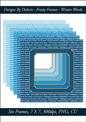 Frosty Frames Winter Words (Frosty Color Palette)