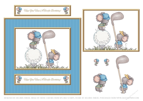 Golf Topper - Hope You Have A Teerific Birthday! 