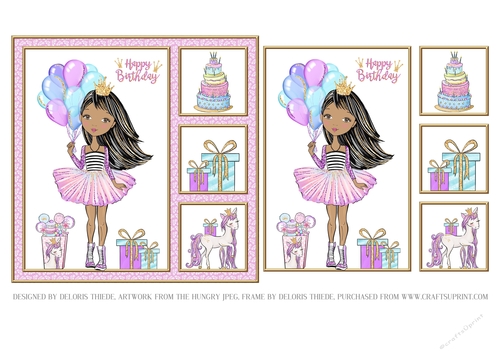 Little Princess Birthday Topper (Ethnic)