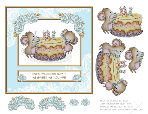 Hope Your Birthday Is As Sweet As You Are (Blue)