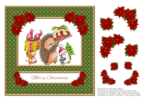Cute Christmas Critters Topper