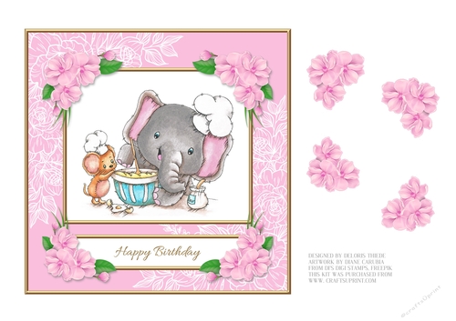 Its All About The Cake - Cute Birthday Topper