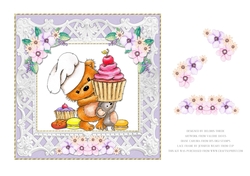 Cupcake Cuties Birthday Topper