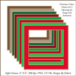 Frames Set 5 (Christmas Colors)