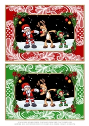 Dabbing Santa Reindeer Elf