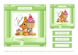 Cute Critters Birthday Topper # 4