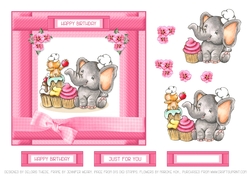 Cupcake Cuties Birthday Topper