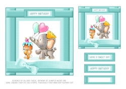 Cute Critters Birthday Topper