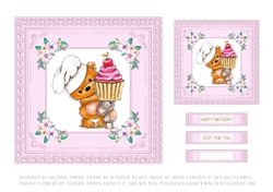 Cupcake Cuties Birthday Topper