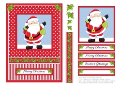 Cute Santa Topper (Card Two)