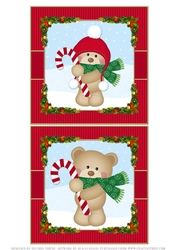 Cute Teddy Bear Holiday Toppers (Set Two)