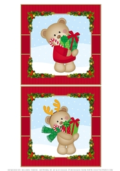 Cute Teddy Bear Holiday Toppers (Set Three)