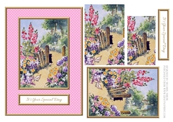 Its Your Special Day Garden Topper (Pink Polka Dots)