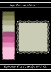 Lovely Lace Mats Set 1 (Regal Rose)