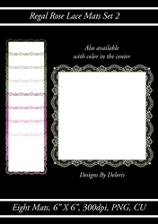 Lovely Lace Mats Set 2 (Regal Rose)