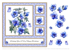 Lovely Watercolor Flowers (Card Two)