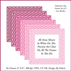 Lace Frames Set 11 (Valentines Day)