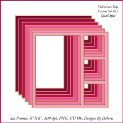 Quad Frames Set 13 (Valentines Day)
