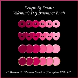 Buttons N Brads (Valentines Day)